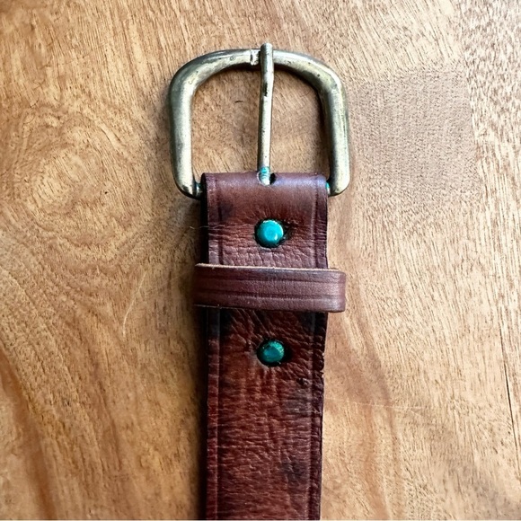 Timbuktu | Vintage Distressed Leather Coin Belt - Picture 3 of 10